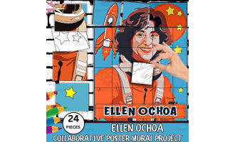 Ellen Ochoa Collaborative Poster Mural Project- Hispanic Heritage