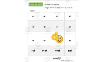 Emoji VC and CVC RAN Word Play