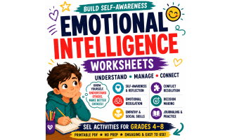 Emotional Intelligence Worksheets Social Emotional Learning (SEL)