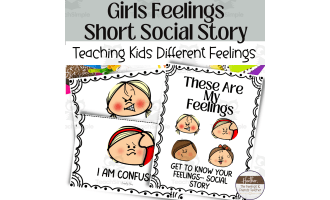 Emotions Social Story For Introducing and Identifying Emotions--Girls
