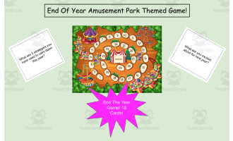 End of The Year Amusement Park Board Game