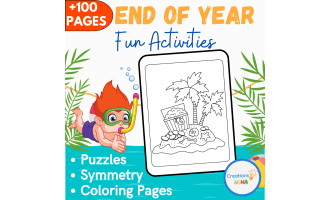 End of Year Activities, mazes, coloring pages.