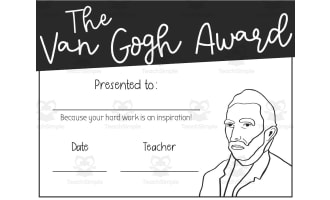 End of Year Art Certificates