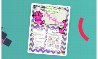 End of Year Math Project | 4th Grade Tic-Tac-Toe