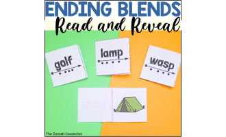 Ending Blends Mixed Practice Read and Reveal Blending Cards