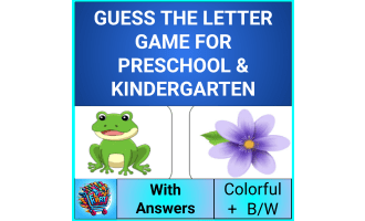 Engaging Alphabet Fun Game and Worksheets for Preschool & Kindergarten