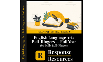 English Language Arts Bell Ringers FULL YEAR - 180 Warm-Ups