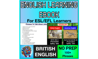 English Language Learning Ebook For ESL/EFL Learners (100+ Phrases)