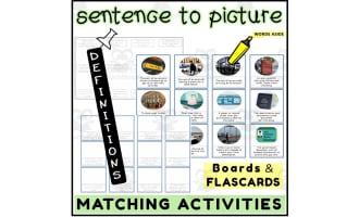 English Sentence to Picture Activities Flashcards 2