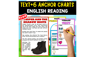 ENGLISH TEXT + 6 ANCHOR CHARTS | Juniper and the Shadow Boots