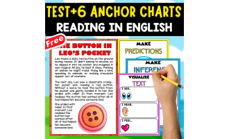 ENGLISH TEXT + 6 ANCHOR CHARTS | The Button in Leo’s Pocket