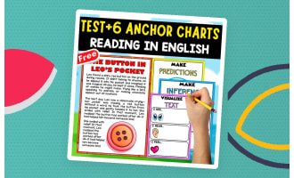 ENGLISH TEXT + 6 ANCHOR CHARTS | The Button in Leo’s Pocket