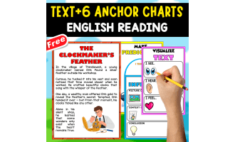 ENGLISH TEXT + 6 ANCHOR CHARTS | The Clockmaker’s Feather