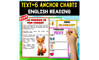 ENGLISH TEXT + 6 ANCHOR CHARTS | The Mirror in the Forest