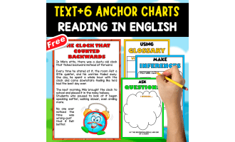 ENGLISH TEXT+6 ANCHOR CHARTS | The Clock That Counted Backwards