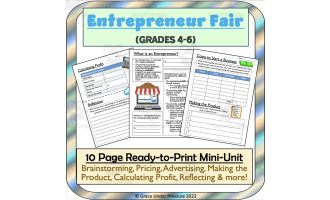 Entrepreneur Fair Mini-Unit – Grades 4–6 Business