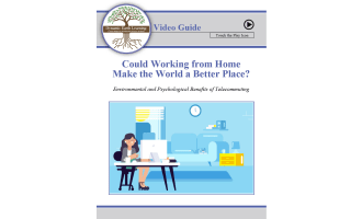 ENVIRONMENTAL & PSYCHOLOGICAL BENEFITS OF WORKING FROM HOME - Distance Learning