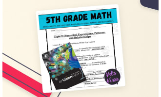 Envision Math 5 Topic 8: Numerical Patterns, Numbers, and Relationship