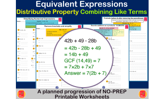 Equivalent Expressions for 6th Grade