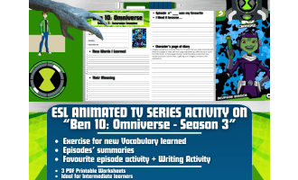 ESL Animated TV Series Activity on "Ben 10: Omniverse" - Season 3