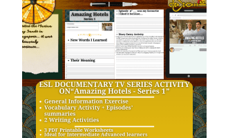 ESL BBC Documentary TV Series Activity - Amazing Hotels - Series 1