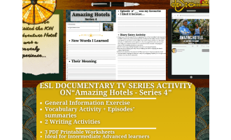 ESL BBC Documentary TV Series Activity - Amazing Hotels - Series 4
