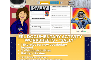 ESL Documentary Activity Worksheets - Sally