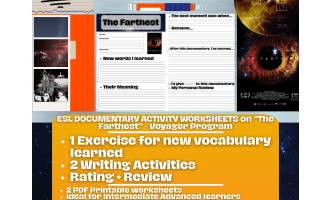ESL Documentary Activity Worksheets - The Farthest - Voyager Program