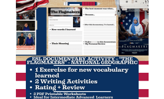 ESL Documentary Activity Worksheets - The Flagmakers