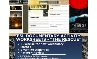 ESL Documentary Activity Worksheets - The Rescue