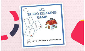 ESL - ELL Taboo Speaking Game, House and Home Vocabulary