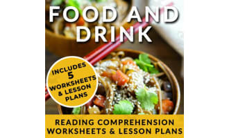 ESL Food and Drink Reading Comprehension Worksheets & Activities