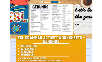 ESL Grammar Activity Worksheets - Infinitive