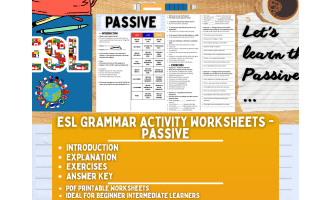 ESL Grammar Activity Worksheets - Passive