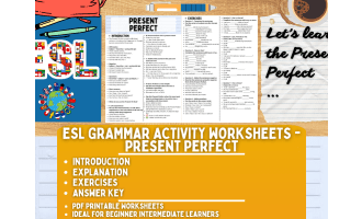 ESL Grammar Activity Worksheets - Present Perfect