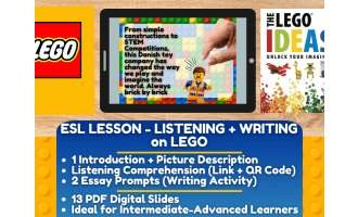 ESL Lesson Plan on LEGO - Listening Comprehension + Writing Activity