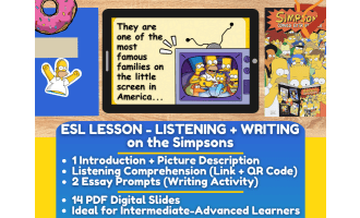 ESL Lesson Plan on "The Simpsons" - Listening Comprehension + Essay