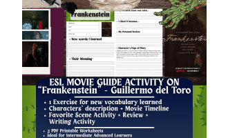ESL Movie Guide on "Frankenstein" - Guillermo del Toro