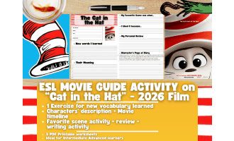 ESL Movie Guide - The Cat in the Hat - Dr. Seuss - 2026 Film