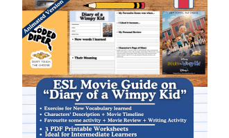 ESL Movie Guide Worksheets - Diary of a Wimpy Kid - Animated Version