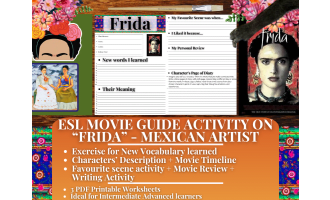 ESL Movie Guide Worksheets - Frida