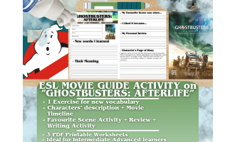 ESL Movie Guide Worksheets - Ghostbusters: Afterlife
