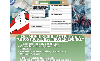 ESL Movie Guide Worksheets - Ghostbusters: Frozen Empire