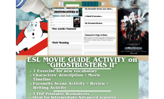 ESL Movie Guide Worksheets - Ghostbusters II