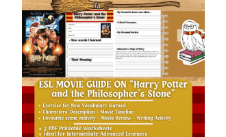 ESL Movie Guide Worksheets - Harry Potter and the Philosopher's Stone