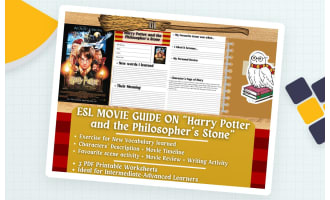 ESL Movie Guide Worksheets - Harry Potter and the Philosopher's Stone