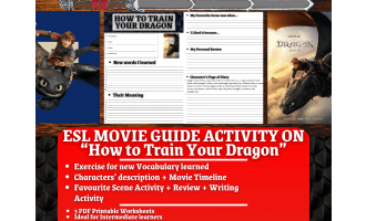ESL Movie Guide Worksheets - "How to Train Your Dragon" - Live Action