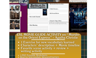 ESL Movie Guide Worksheets - Murder on the Orient Express