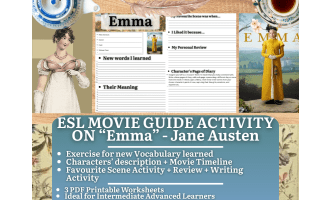ESL Movie Guide Worksheets on "Emma" - Jane Austen