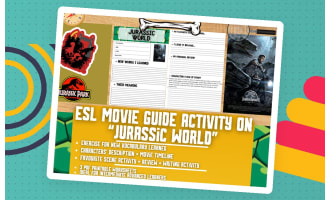 ESL Movie Guide Worksheets on "Jurassic World"